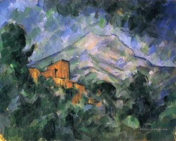  Sainte Tableaux - Montagne Sainte Victoire et le Château Noir Paul Cézanne